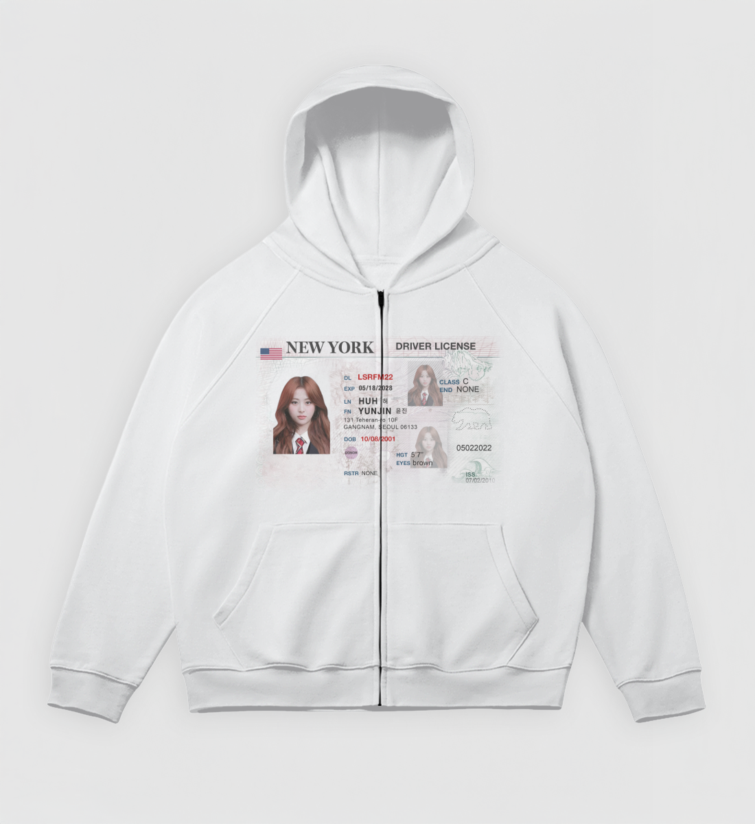 LE SSERAFIM Driver's License Zip-Up - BiasClub
