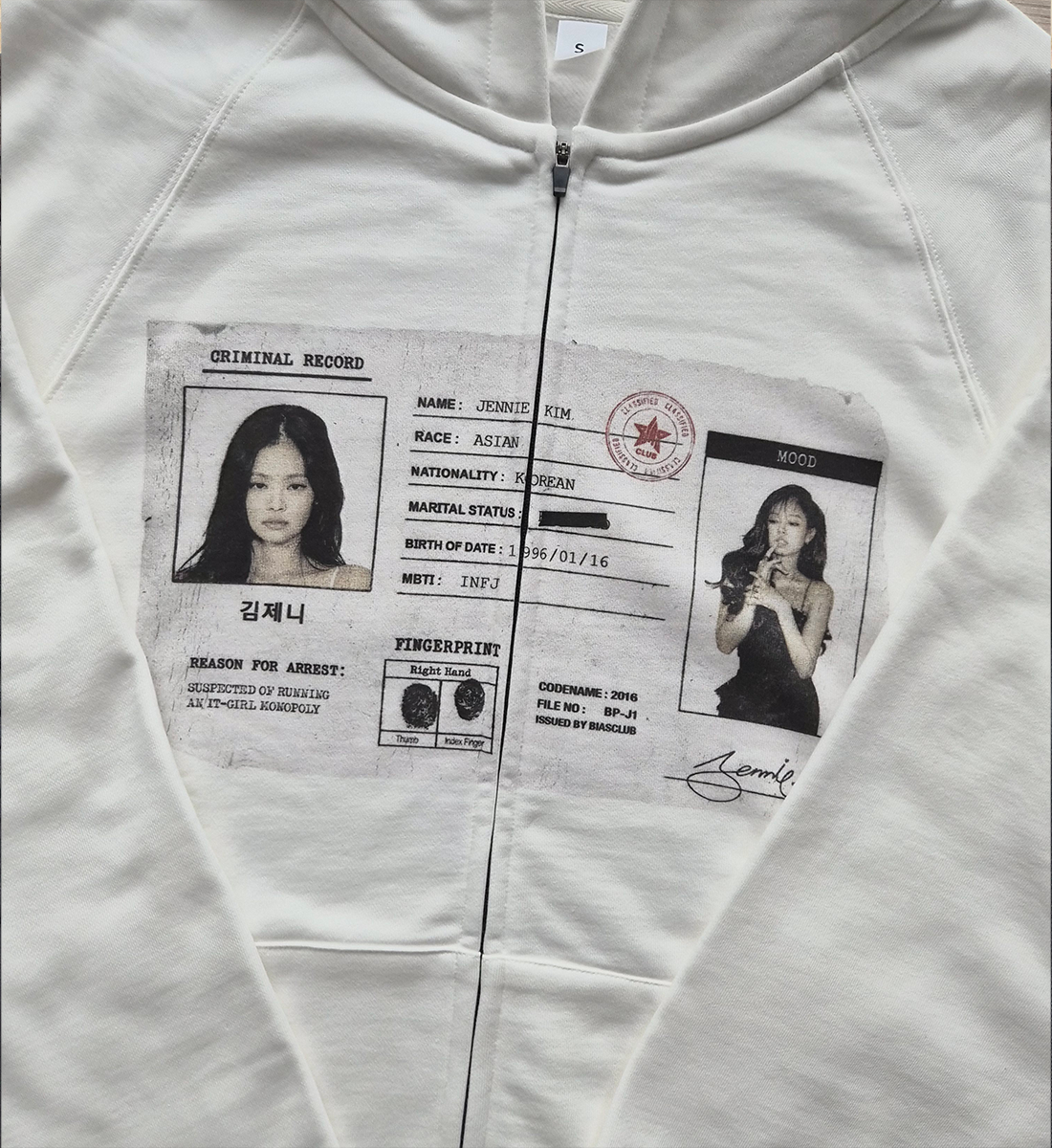 [BLACKPINK] Criminal Record Zip Jacket