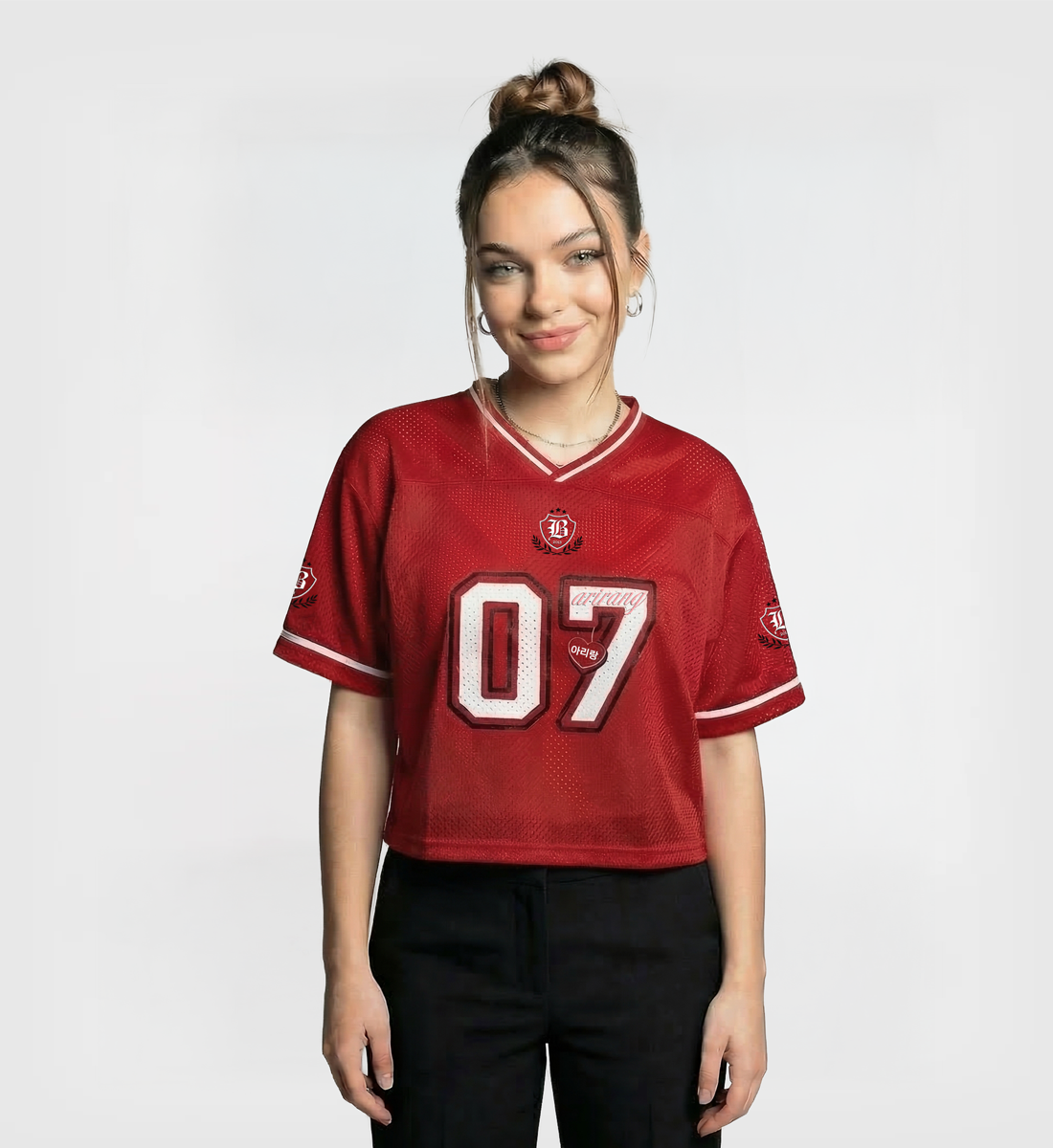 [BTS] Crop Arirang Mesh Jersey