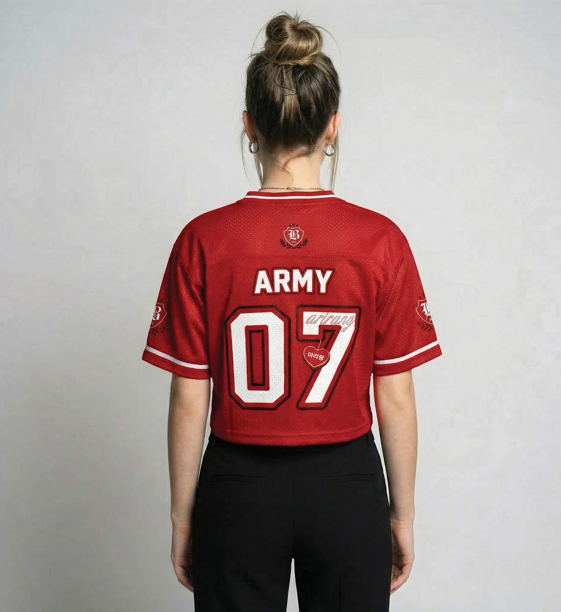 [BTS] Crop Arirang Mesh Jersey