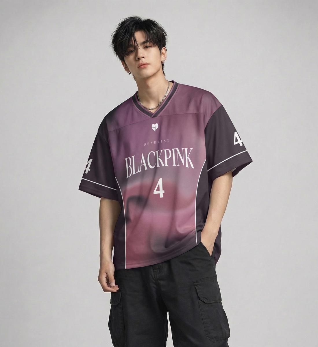 [BLACKPINK] Deadline V-Neck Jersey