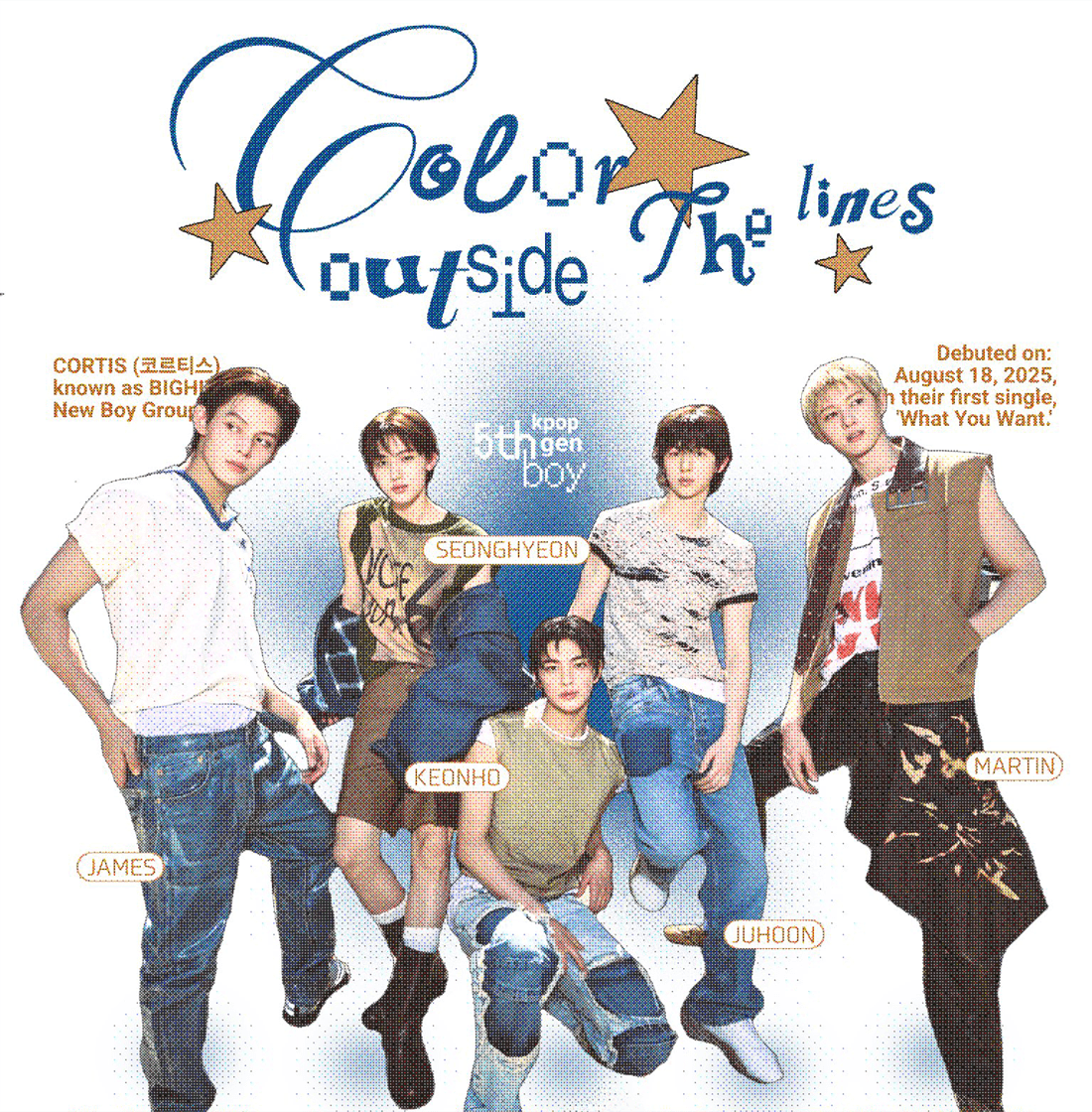 [CORTIS] Color Outside The Lines Tee