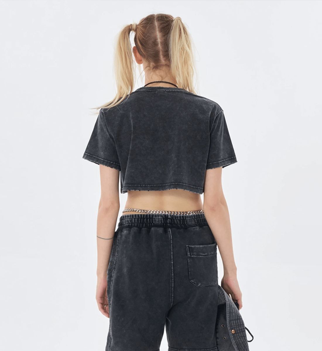 [BLACKPINK] Snow Washed Crop Top
