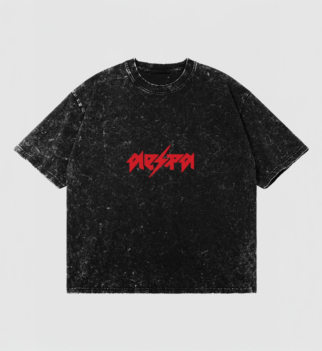 [AESPA] Embroidered Snow Wash Tee (oversized)