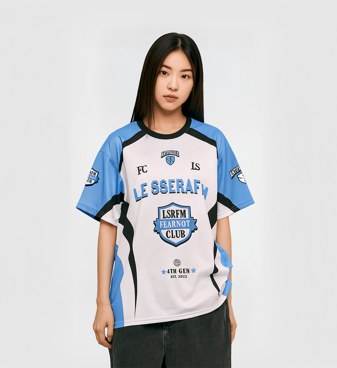 [LE SSERAFIM] Fearnot Club Jersey (blue)