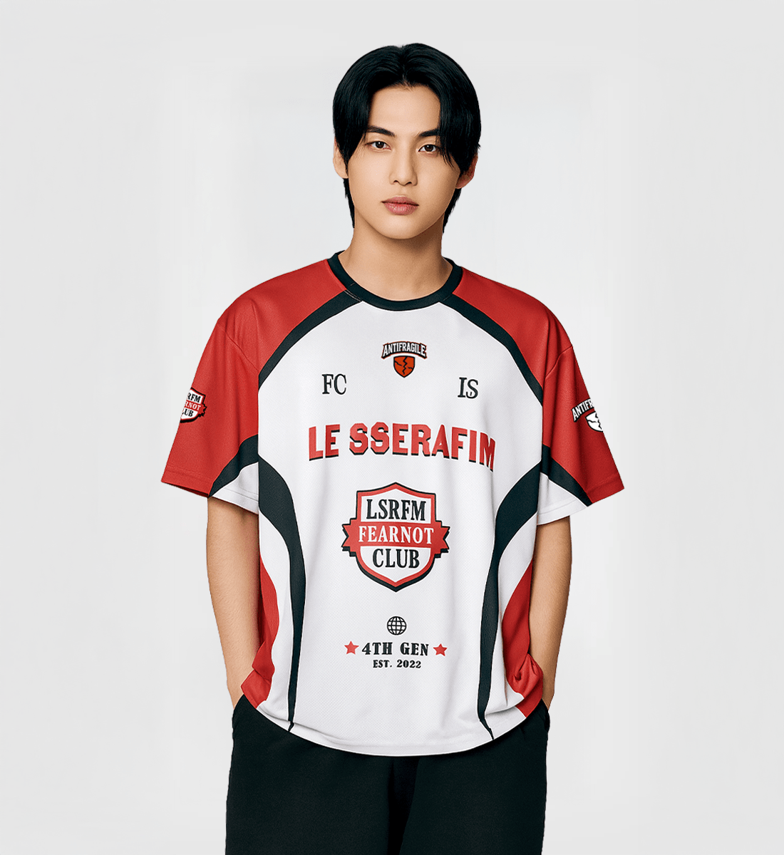 [LE SSERAFIM] Fearnot Club Jersey (red)