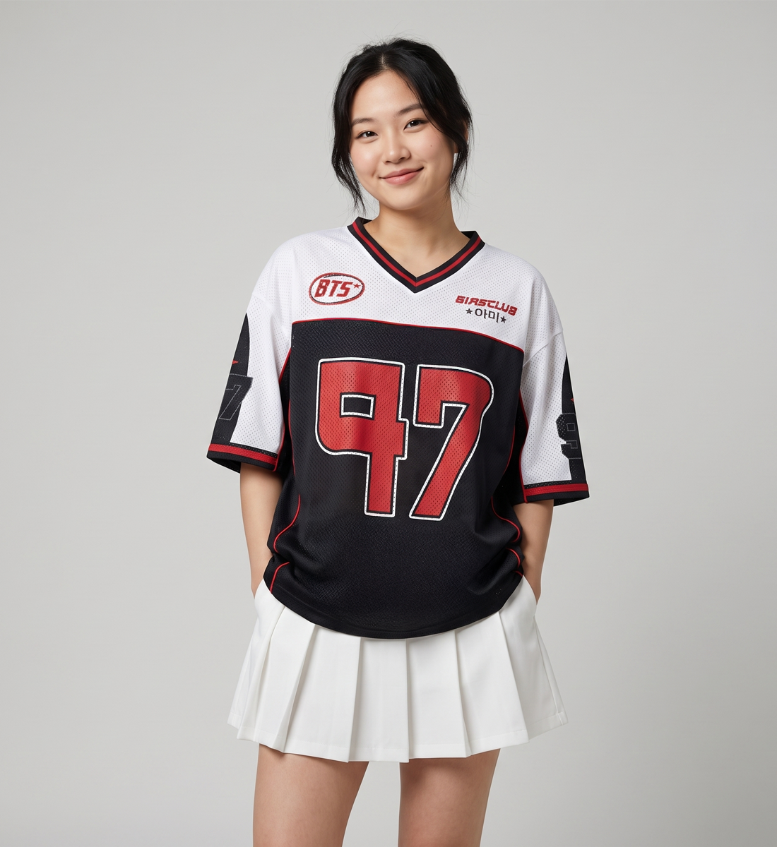 [BTS] Boxy Mesh Jersey (Arirang Inspired)