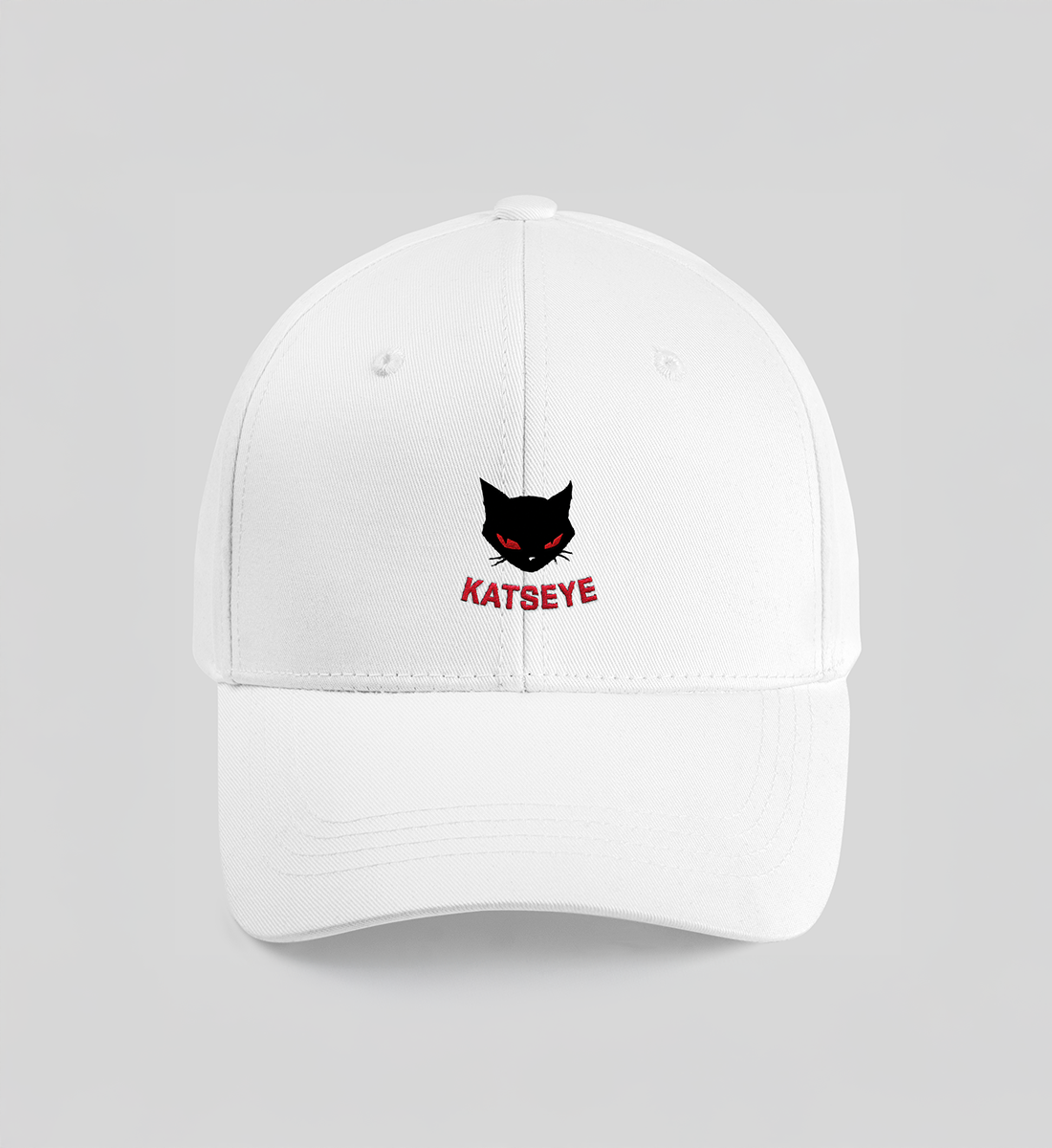 [KATSEYE] Cat Embroidery Cap (white)