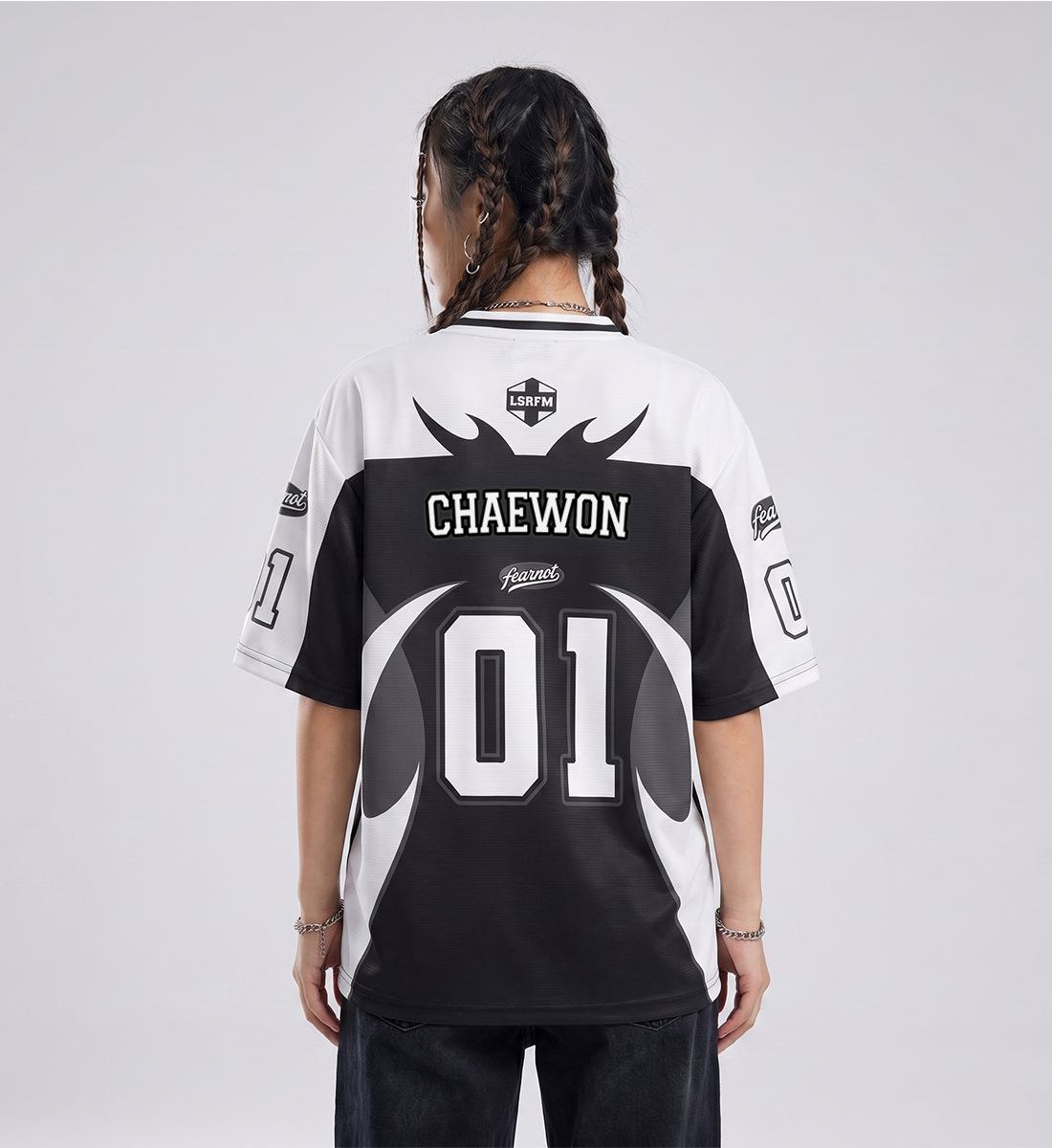 [LE SSERAFIM] Fearnot V-Neck Jersey (Unisex)