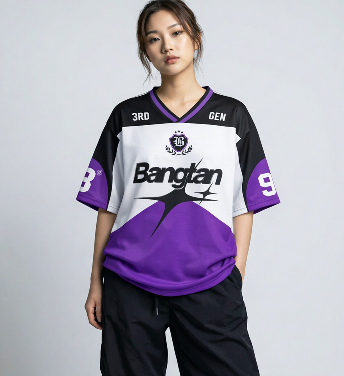 [BTS] Bangtan V-Neck Jersey (unisex)