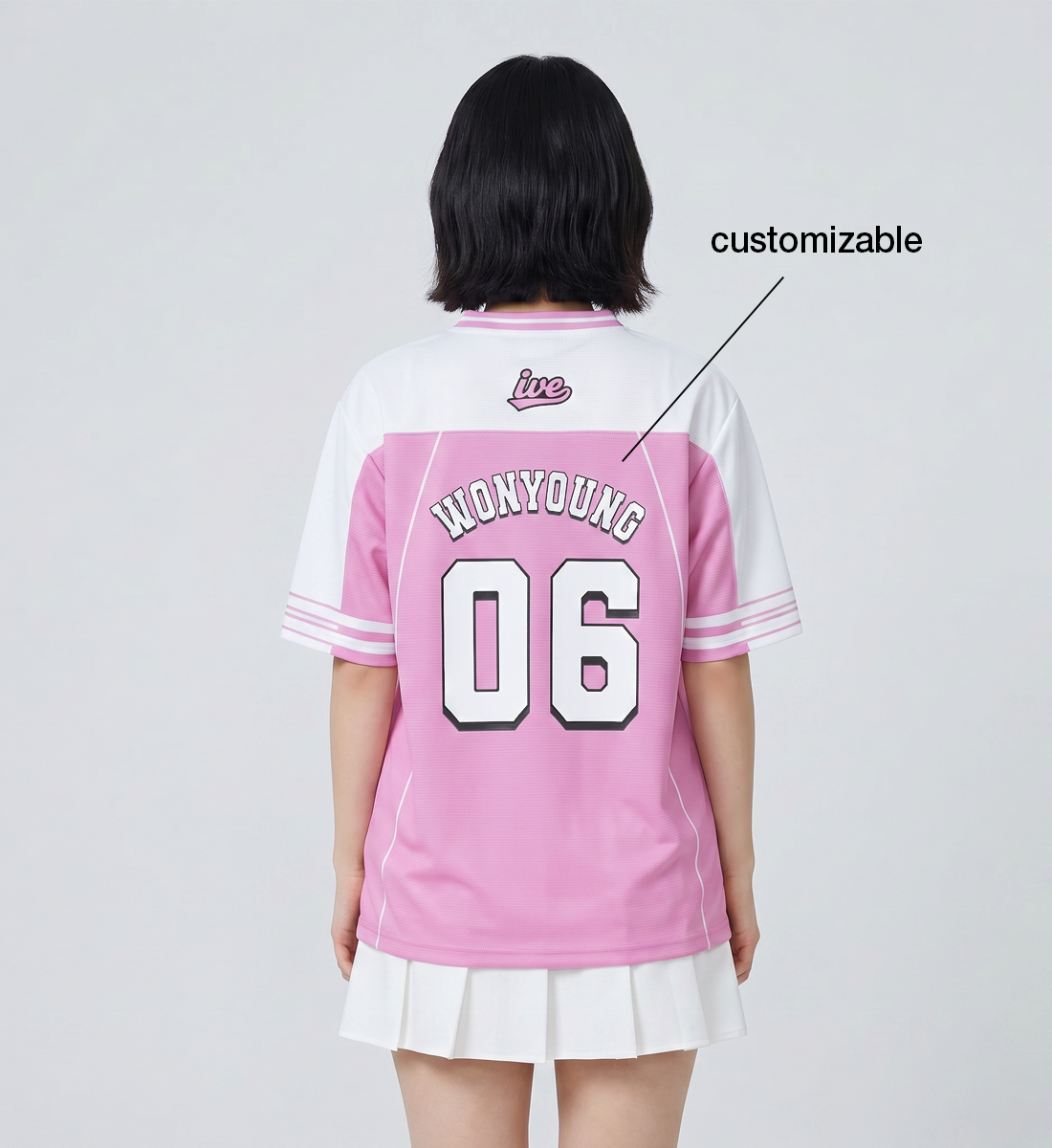 [IVE] V-Neck Jersey (Pink Version)