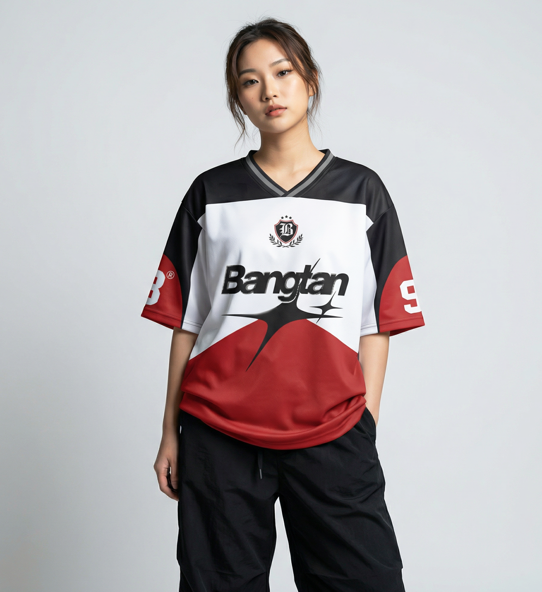 [BTS] Bangtan V-Neck Jersey (unisex)