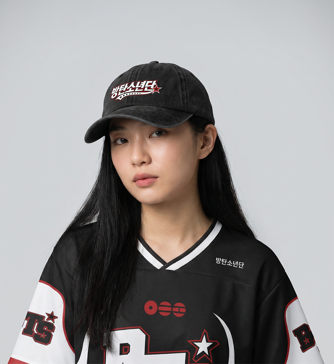 [BTS] Vintage-Washed Baseball Cap (Korean Ver.)