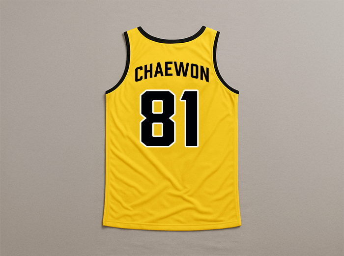 [LE SSERAFIM] Gold Sleeveless Jersey (unisex)