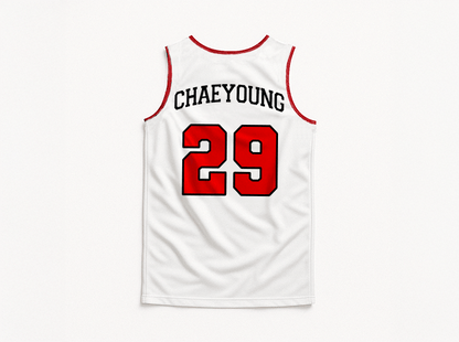 [TWICE] White Sleeveless Jersey (unisex)