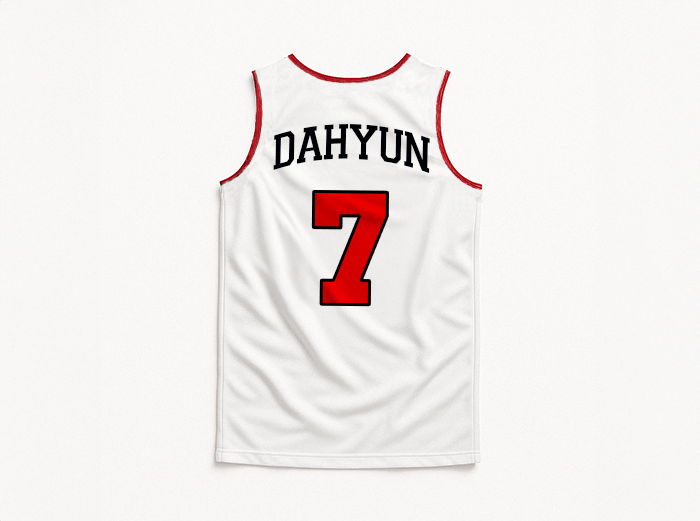 [TWICE] White Sleeveless Jersey (unisex)