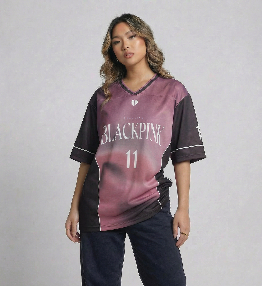 [BLACKPINK] Deadline V-Neck Jersey