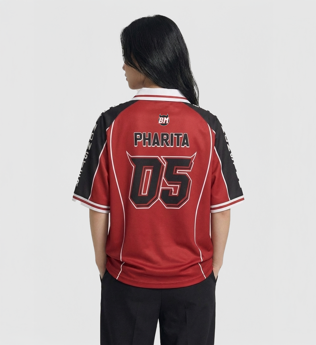 [BABYMONSTER] Polo Devil Jersey (Red) (Unisex)