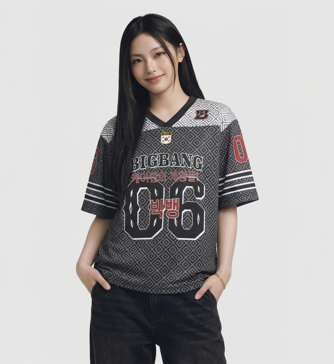 [BIGBANG] V-Neck Jersey (Unisex)