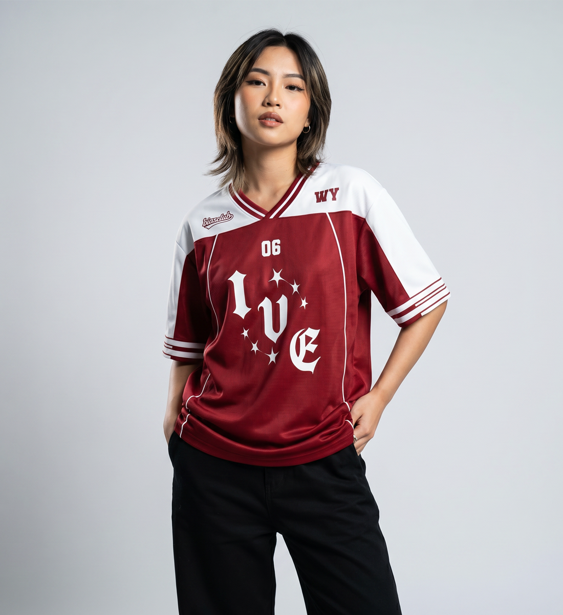 [IVE] V-Neck Jersey (Red Version)
