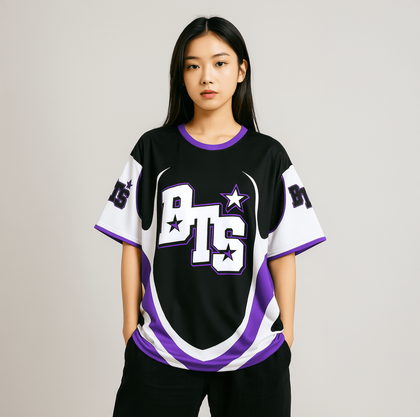[BTS] Crewneck Jersey (purple)