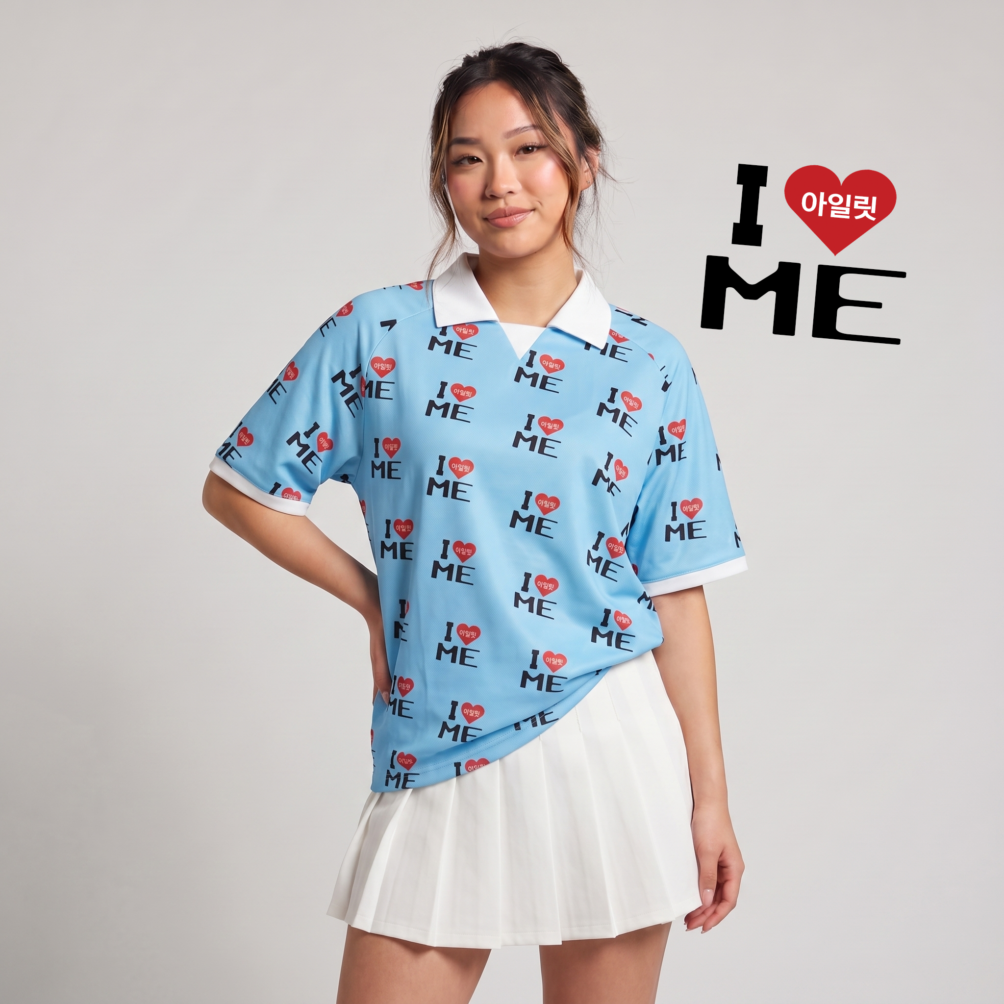 [ILLIT] Blue Polo Jersey (Unisex)