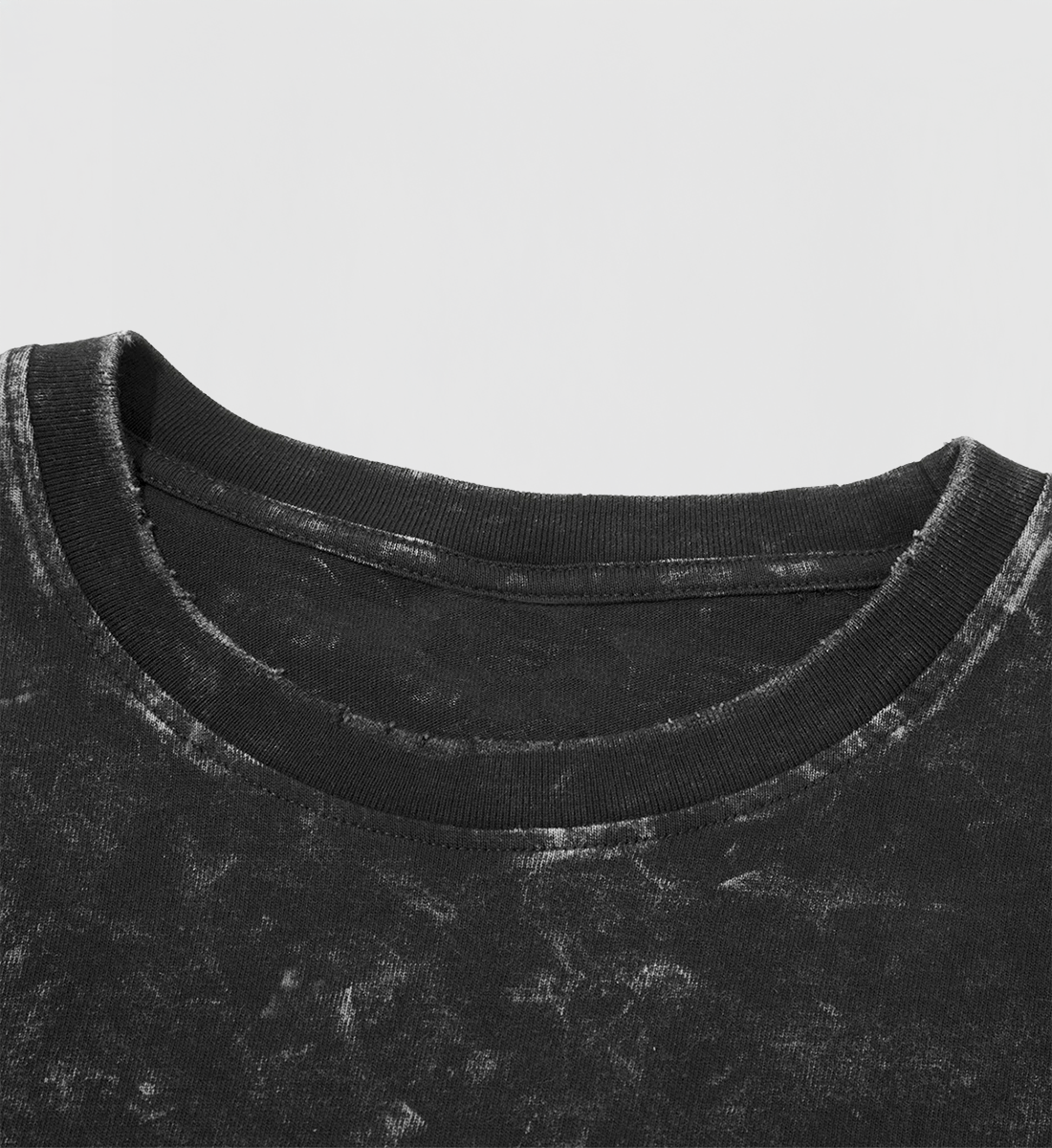 [AESPA] Embroidered Snow Wash Tee (oversized)
