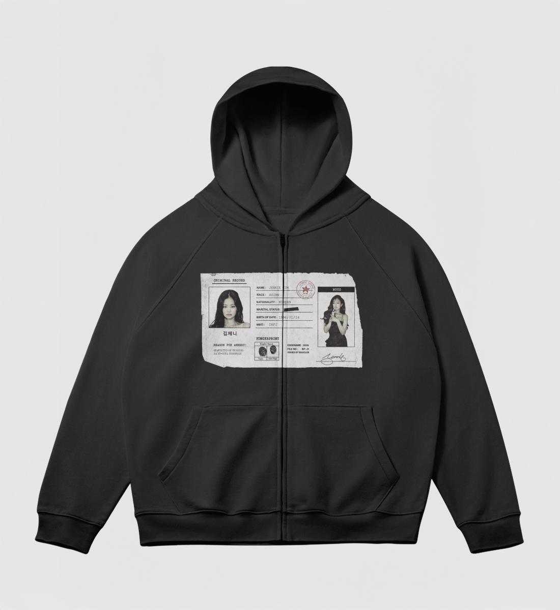 [BLACKPINK] Criminal Record Zip Jacket