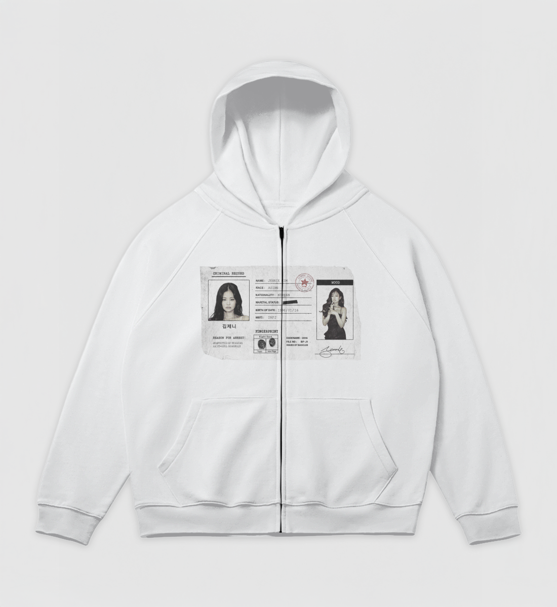 [BLACKPINK] Criminal Record Zip Jacket