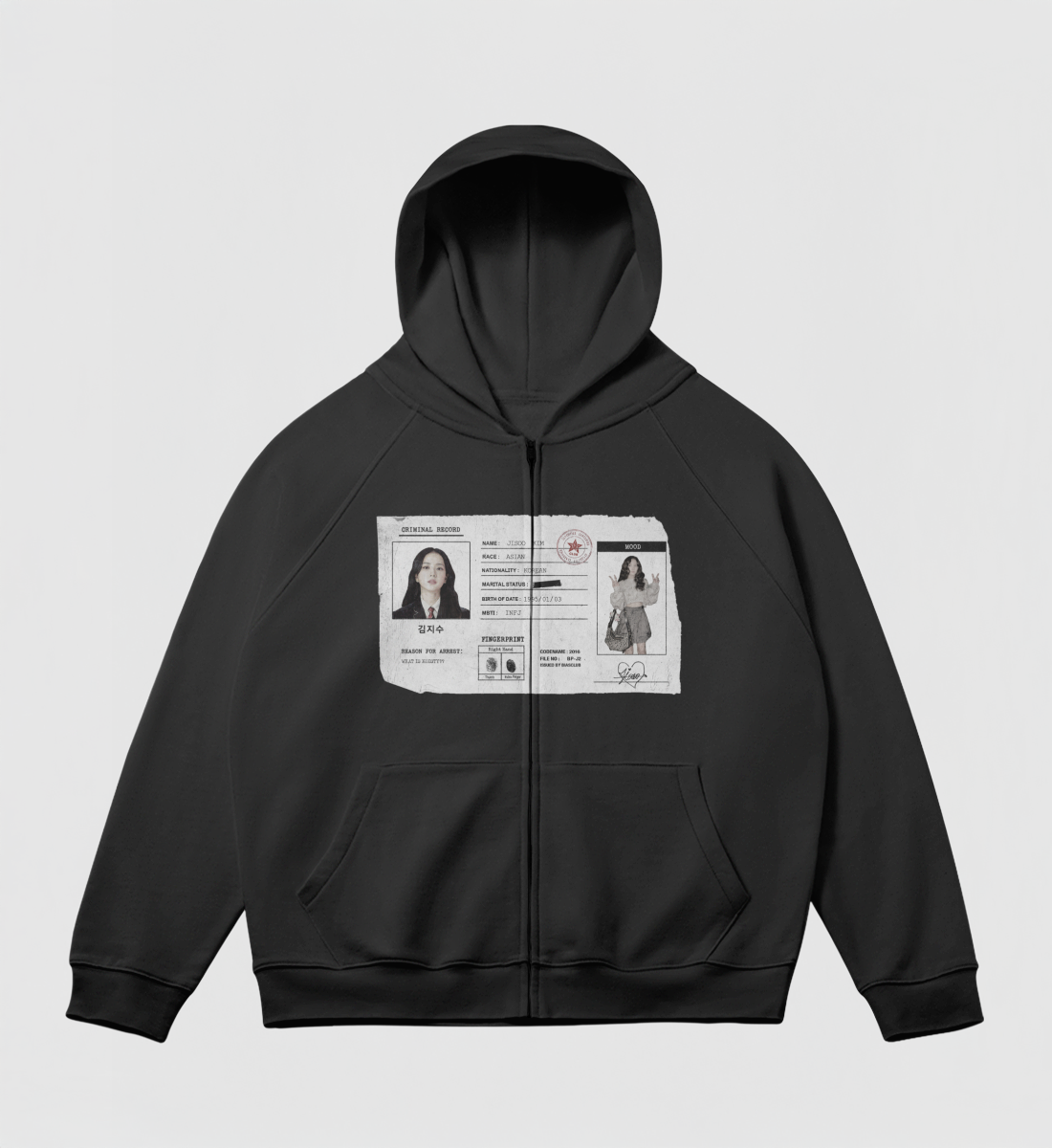 [BLACKPINK] Criminal Record Zip Jacket