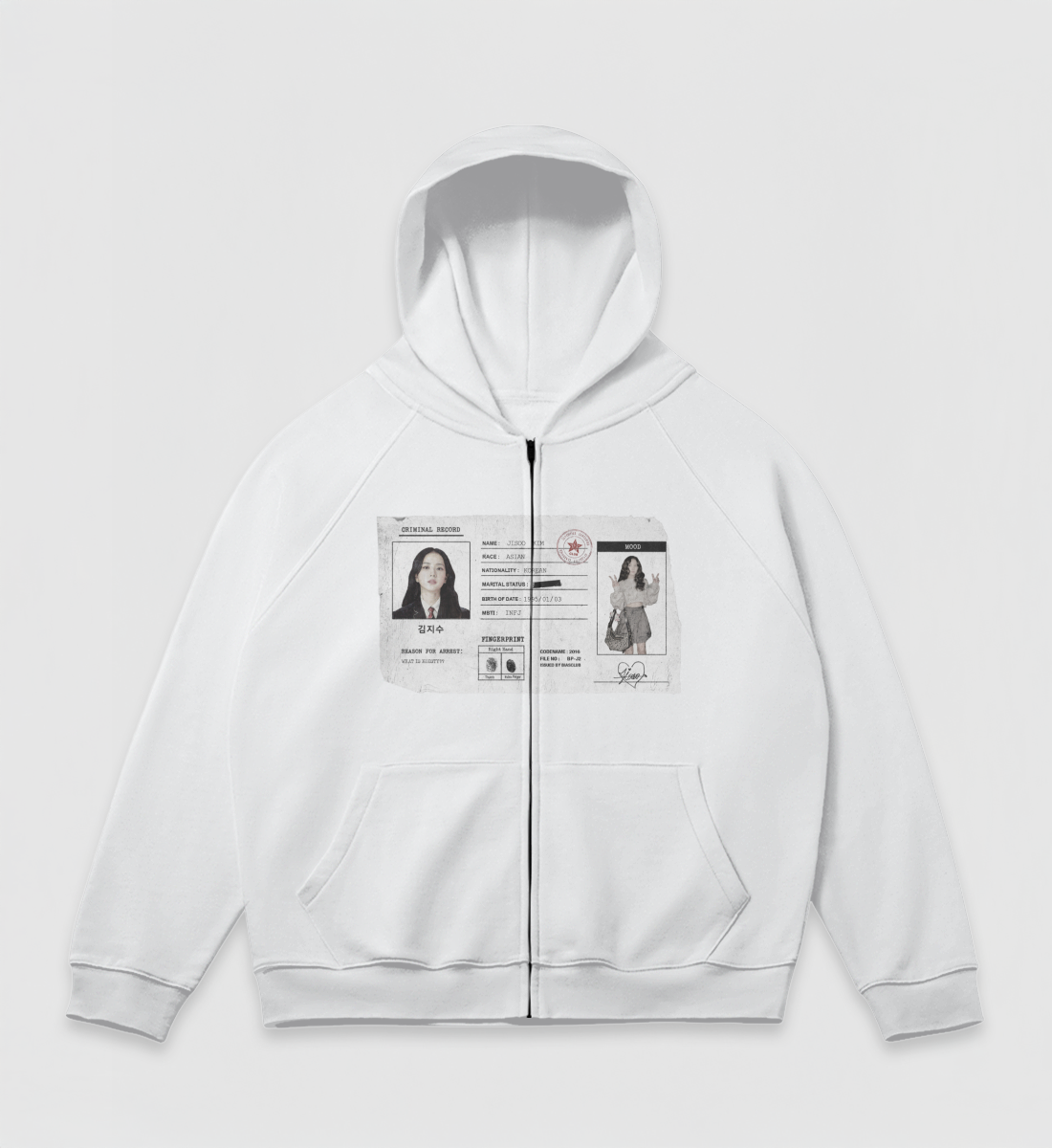 [BLACKPINK] Criminal Record Zip Jacket