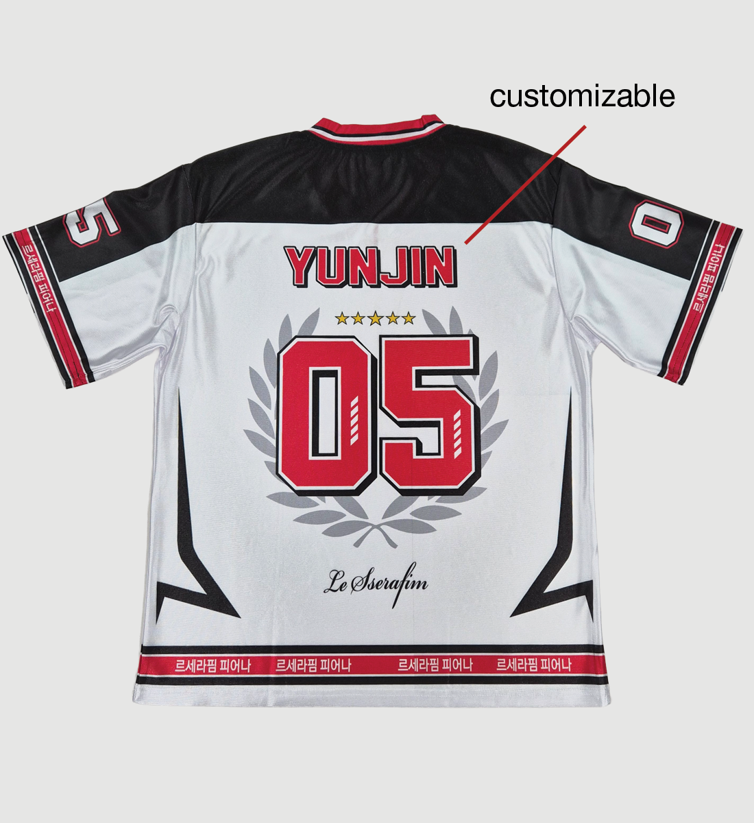 [LE SSERAFIM] V-Neck Jersey (Unisex)
