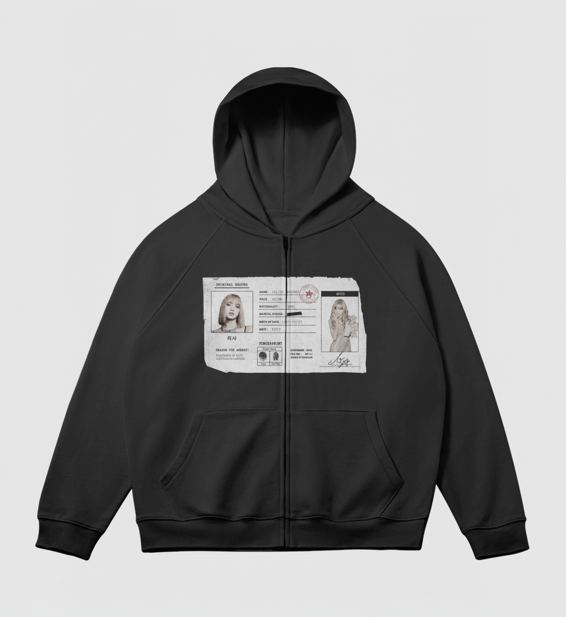 [BLACKPINK] Criminal Record Zip Jacket