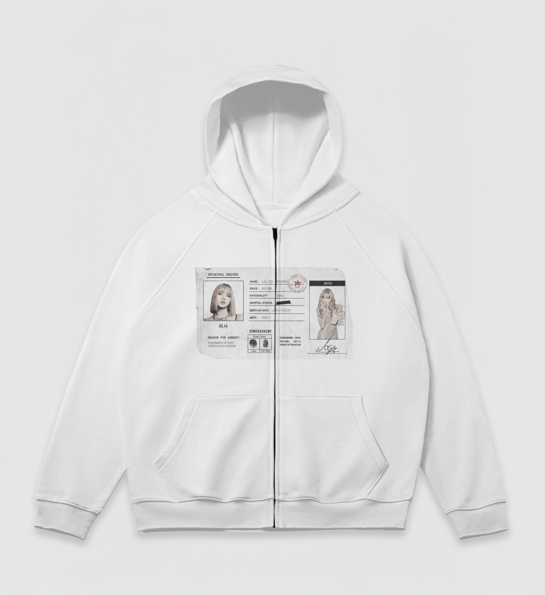 [BLACKPINK] Criminal Record Zip Jacket