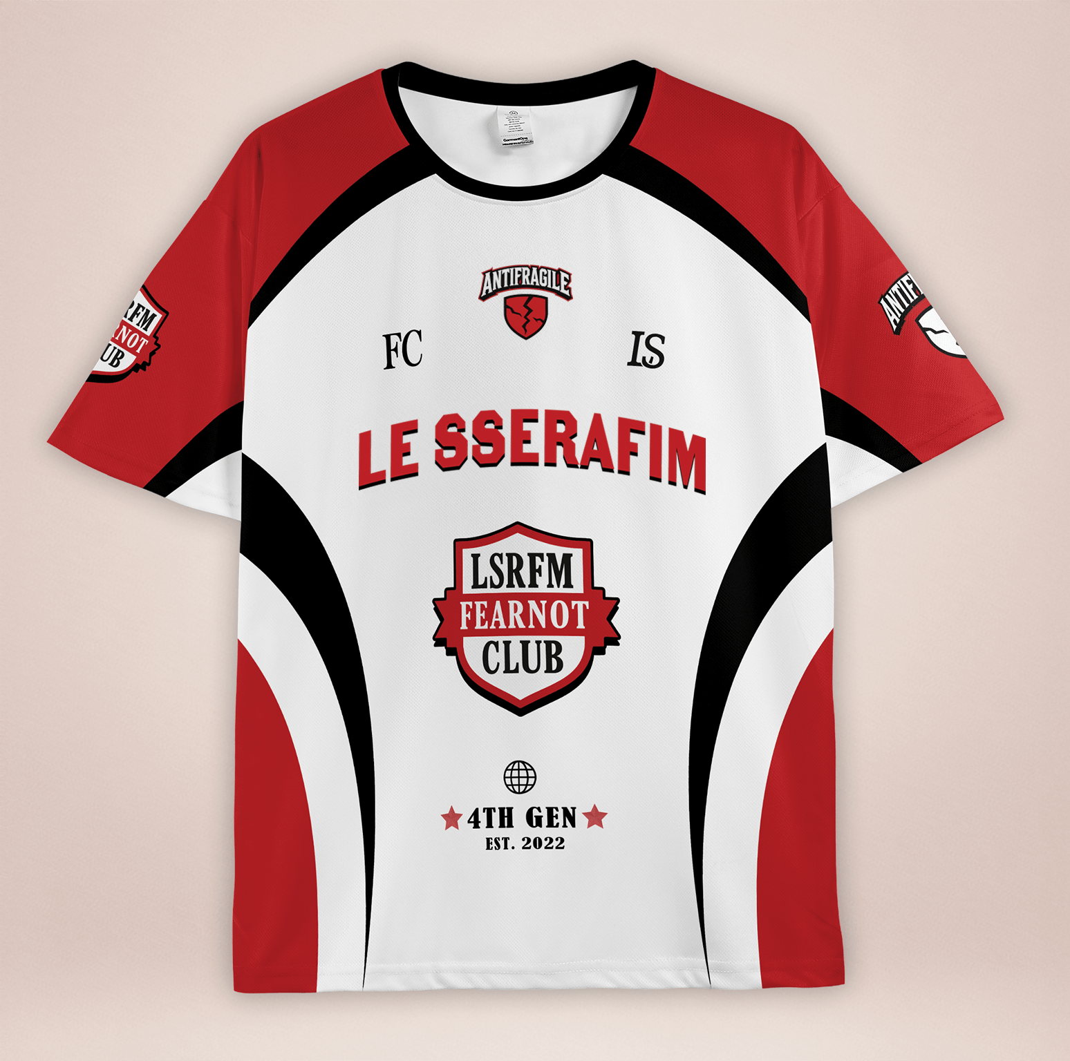 [LE SSERAFIM] Fearnot Club Jersey (red)
