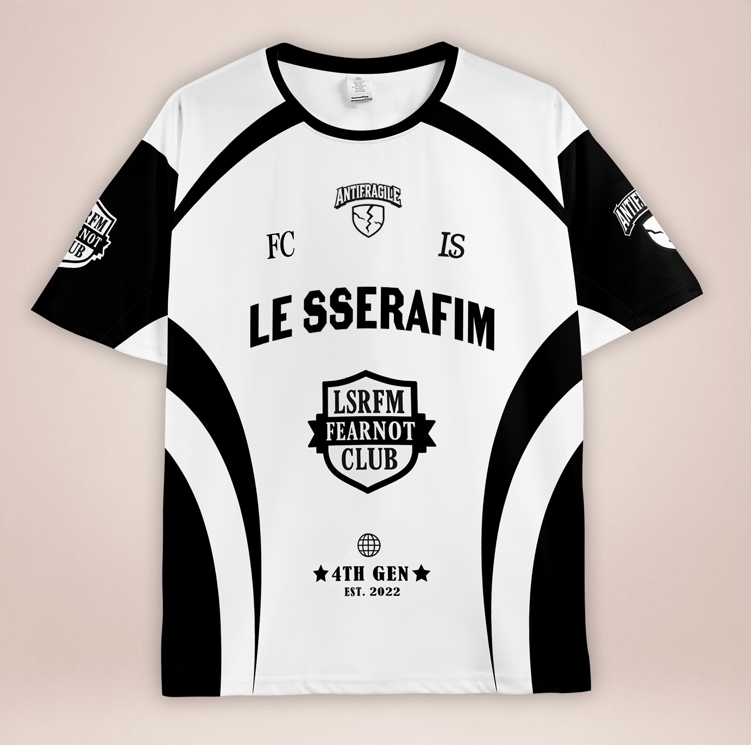 [LE SSERAFIM] Fearnot Club Jersey (black)