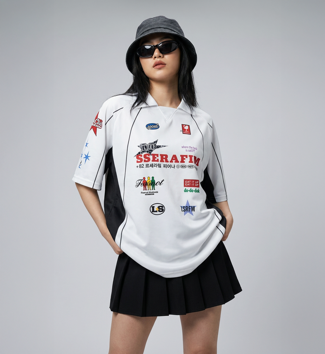 [LE SSERAFIM] All-Over Polo (Unisex)