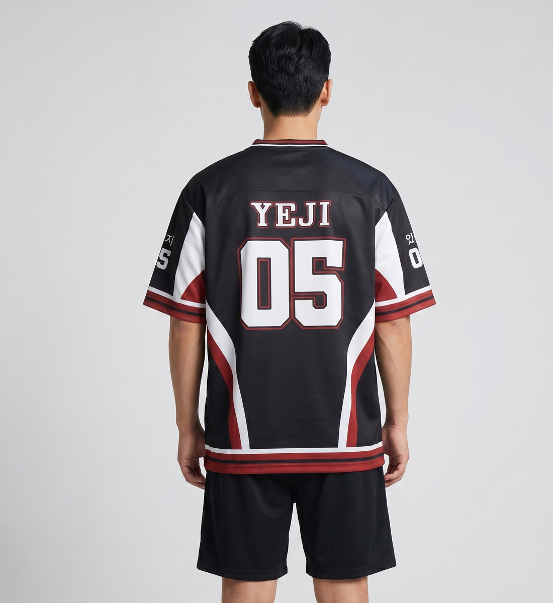 [ITZY] V-Neck Jersey (Black)