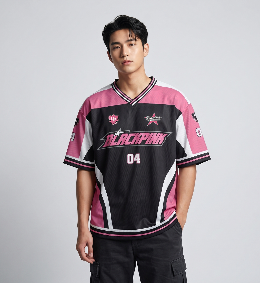 [BLACKPINK] V-Neck Jersey (Unisex)