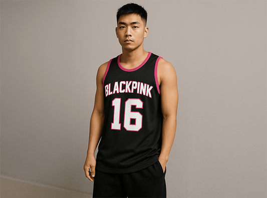 [BLACKPINK] Black Sleeveless Jersey (unisex)