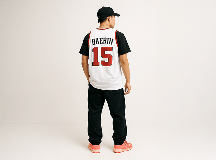 [NewJeans] White Sleeveless Jersey (unisex)