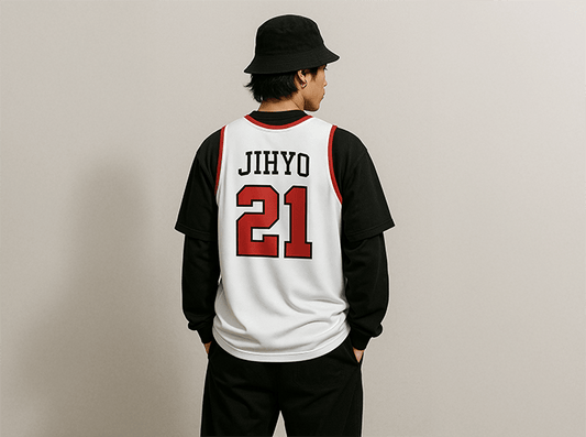 [TWICE] White Sleeveless Jersey (unisex)