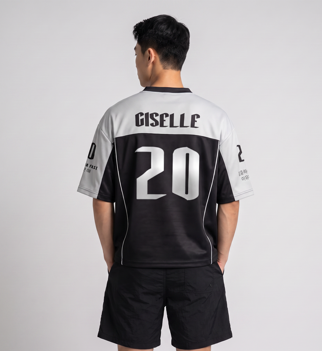 [AESPA] Oversized Boxy V-Neck Jersey (Unisex)