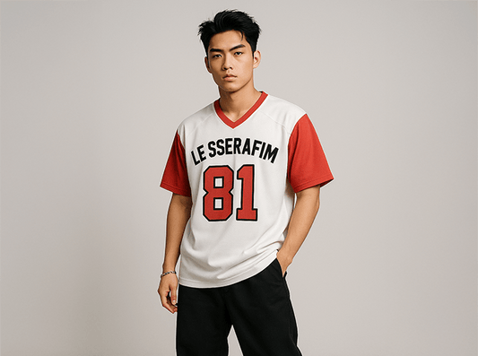 [LE SSERAFIM] White Jersey (unisex)