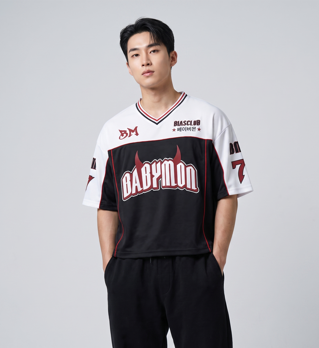[BABYMONSTER] Oversized Boxy V-Neck (Unisex)