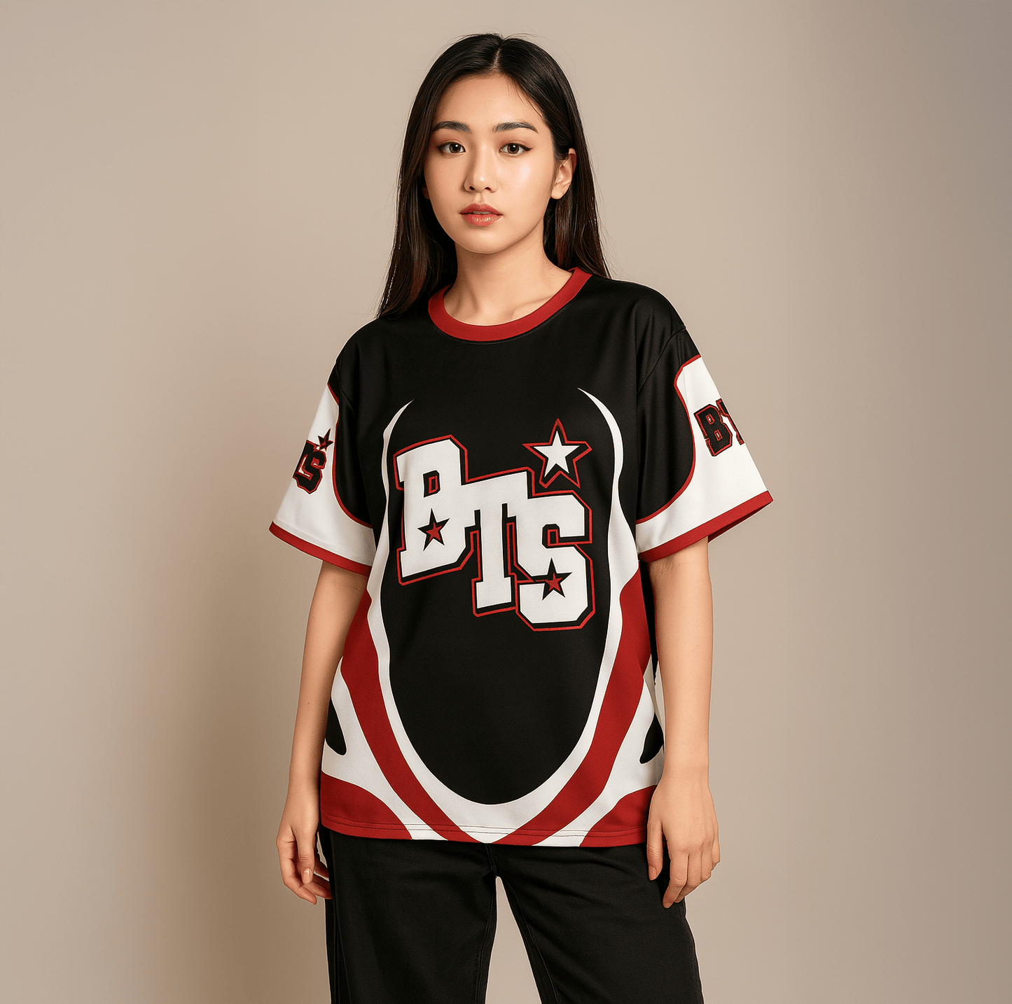 [BTS] Crewneck Jersey (red)