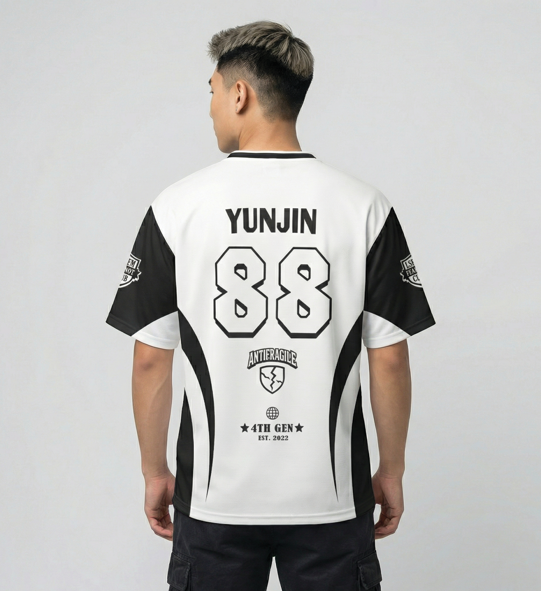 [LE SSERAFIM] Fearnot Club V-Neck Jersey (unisex)