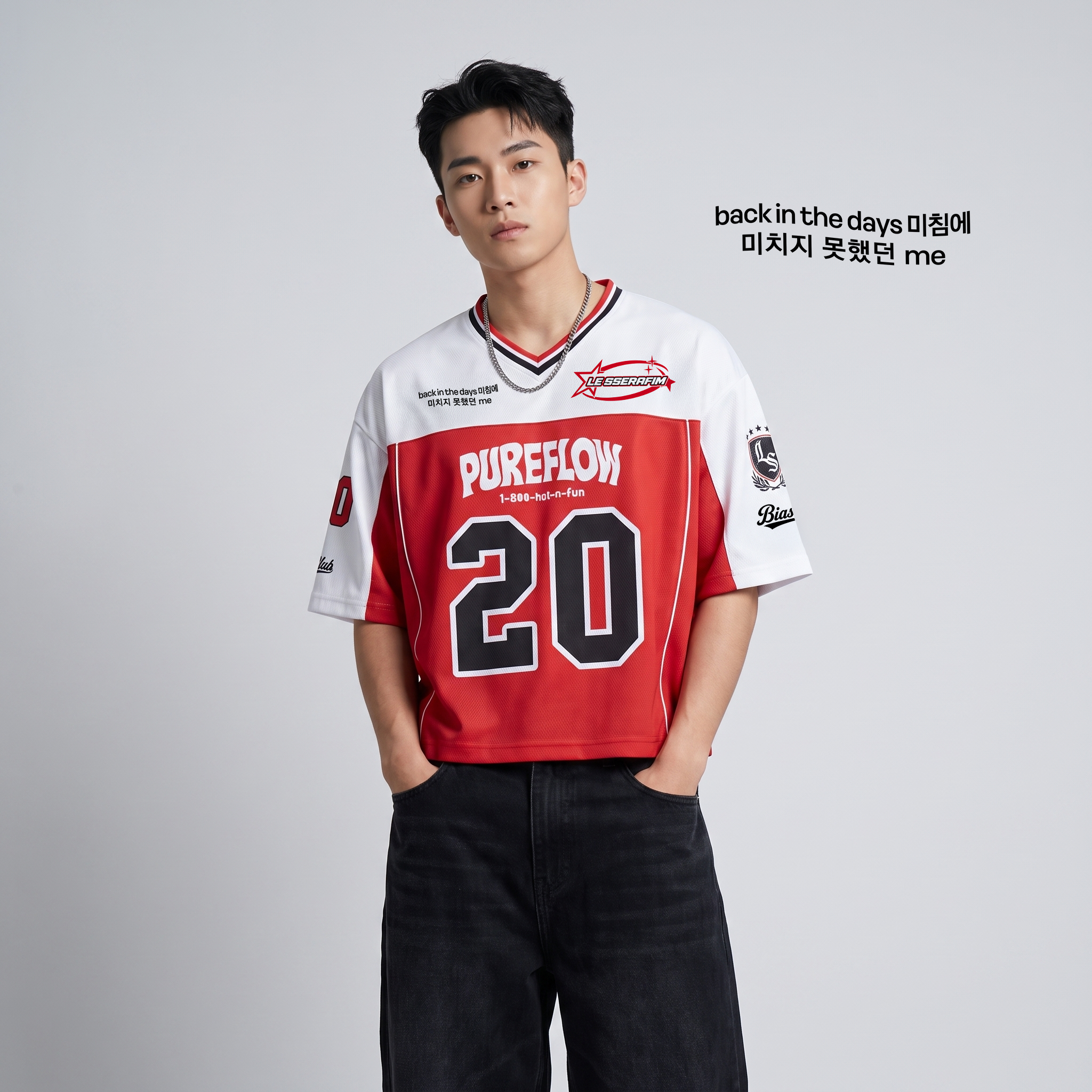 [LE SSERAFIM] Pureflow Jersey Red (Unisex)