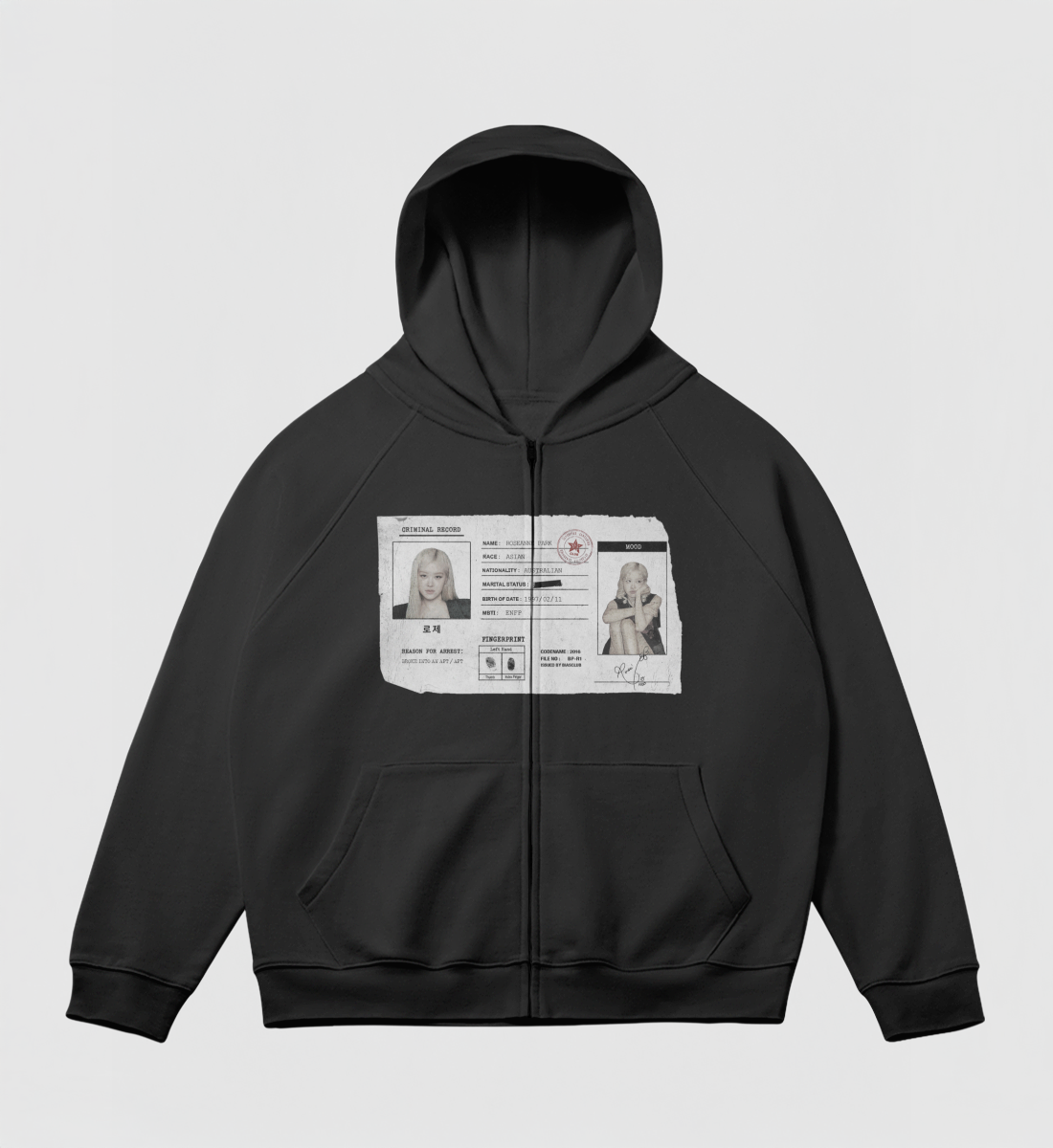 [BLACKPINK] Criminal Record Zip Jacket
