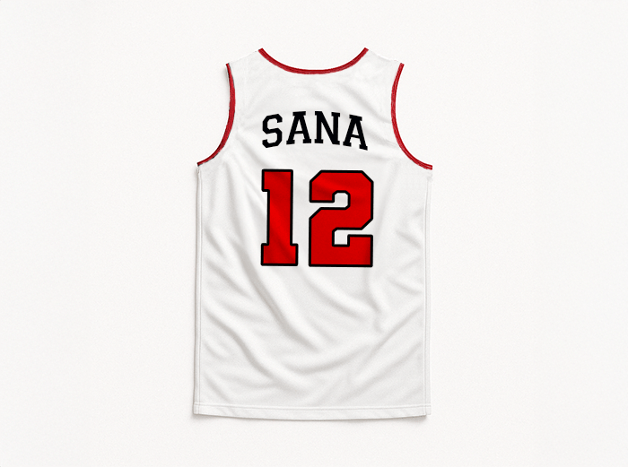 [TWICE] White Sleeveless Jersey (unisex)